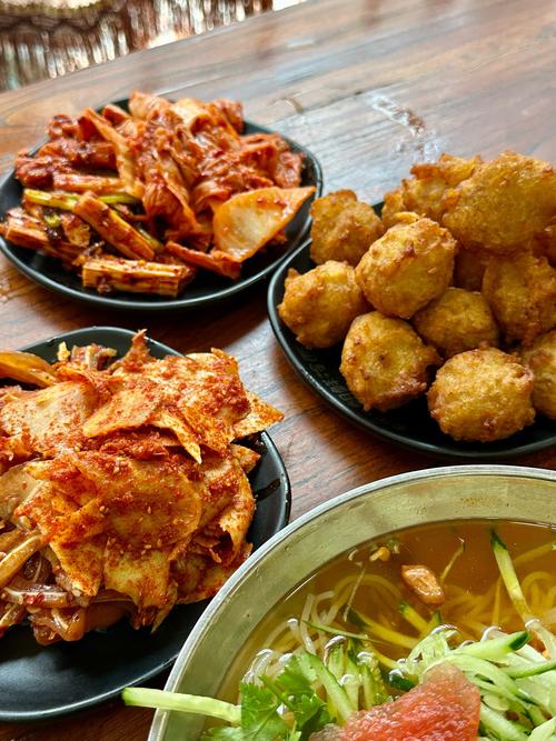 朝鲜街头的小吃