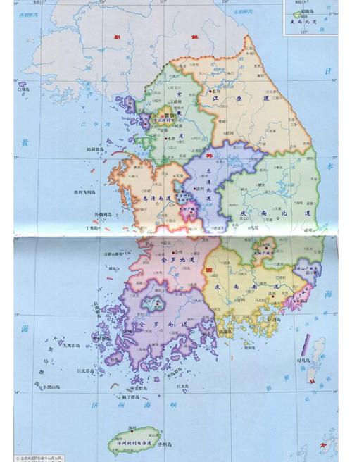 韩国地图册目录