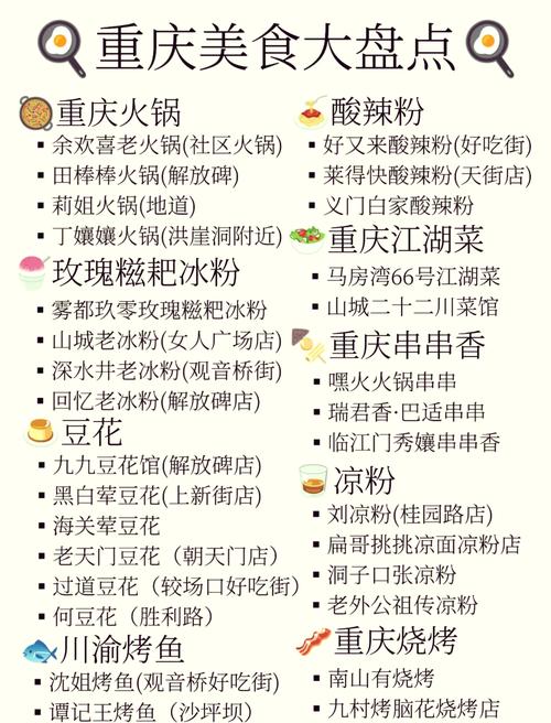 重庆美食攻略前十必吃排名榜
