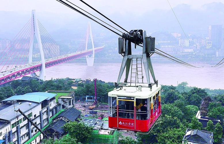 乘坐重庆长江索道和游轮的步骤