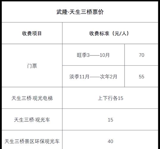 天生三桥收费价目表